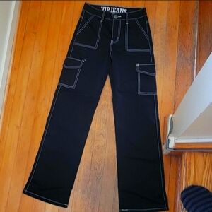 Black cargo pants